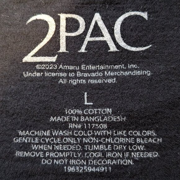 2PAC "Trust Nobody" Black & White Tee - Picture 2 of 5